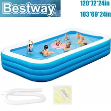 Bestway Inflatable Swimming Pools Above Ground Pool Adults & Kids Family Outdoor