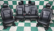 *-BAG* 16' EXPLORER Black Leather Heated Power Buckets Second 3rd Row Seats OEM