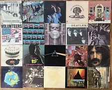 Rock Vinyl 20 LP Lot - Zeppelin, Pink Floyd, Beatles, Stones, Hendrix, Doors