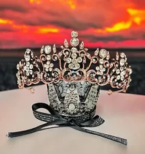 Baroque Royal Queen Crown, Pageant Crown Headband, Birthday Princess Crown