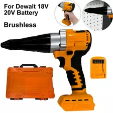 Electric Brushless Rivet Gun Cordless Rivet Nut Gun For DeWalt 18V 20V Battery