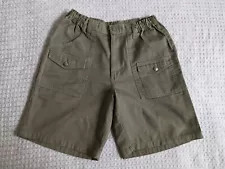 Vintage Boy Scouts of America Shorts Adult 33 Green Twill Elastic Waist Official