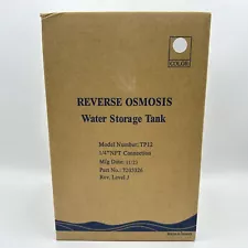 Storage Tank TP-12 Reverse Osmosis Water Filtration System for GE WS32X10019