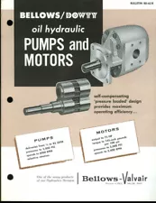 Bellows / Dowty Oil Hydraulic Pumps & Motors sales folder 1963