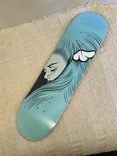 D*Face Skate Deck ‘Cry Baby’ Screen Printed Skateboard DFace Ruby Stained /150