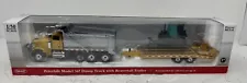 Peterbilt Model 367 Dump Truck With Beavertail Trailer- Die Cast Scale Model