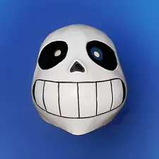 Undertale Sans Skeleton Latex Adult Mask Cosplay CoserProp White Mask Halloween