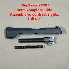 **Sig Sauer P320 9mm Complete Slide Assembly, Full 4.7*