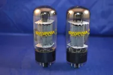 Very Nice Strong Testing Pair Of Sylvania 8417 Power Beam Tubes