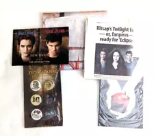 Twilight Memorabilia Scarf Banner, Postcards, Pins, Newspaper Page, Read Notes