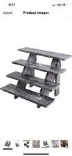 Rustic Cupcake Stand - Wooden Retail Table Display. Wood Cake Stand Display Tabl