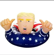 Donald Trump American Flag Float Summer Pool Party Fun Inflatable for Adults