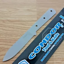 Condor Kephart Blank Fixed Knife 4.5" 1075HC Steel One Piece Construction Blade