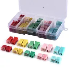 20Pcs Car Mini Square Fuse 20A 30A 40A 50A 60A AMP Set Assortment W/Plastic Box