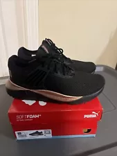 Size 9.5 - PUMA Pacer Future Lux - Black Rose Gold W