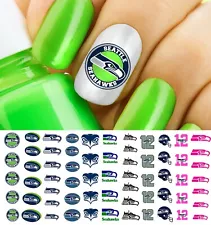 Seattle Seahawks Football Nail Art Decals - Salon Quality!