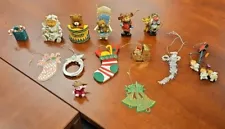 VTG 70's 80's 90's Christmas Ornament Lot 14 Items See Description