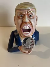 Donald Trump Mechanical Bank Cast Iron MAGA 2024