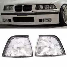 For 92-99 BMW 3 Series E36 4DR Sedan Parking Corner Signal Lights Pair Set (For: BMW)