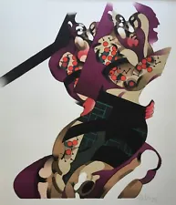 New ListingFUMIHIKO NISHIOKA Japanese Print SIGNED Modernist Kappazuri Tattooed Figure (?)