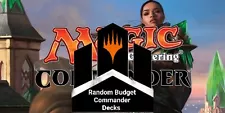 Random Budget Commander Decks (100 card, playable deck)