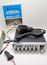 VTG Cobra LTD Classic 40 channel CB Radio w Power Cord and Mic-Powers ON