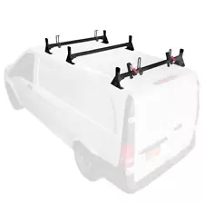 Vantech H1 3 Bar Steel Ladder Roof Rack for Mercedes Benz Metris 2016-on (Black)