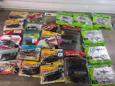 Large Lot of Assorted Rubber Worms and other Bait Fishing Tackle