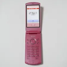 NEC Docomo Mobile Phone N-01F Pink Japanese Keitai Flip Phone Cell phone Used