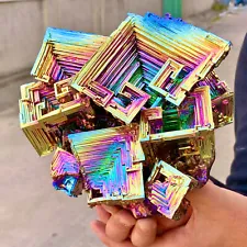 10.54LB A+++ Gram Bismuth rainbow crystal elementBi gemstone Mineral specimen