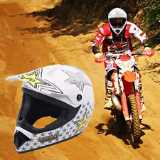 Motorcycle Adult Helmet /Goggles /Gloves Motocross MX ATV Dirt Bike Off Road