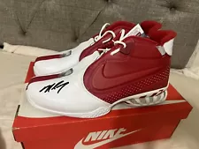 Size 15 - Nike Air Zoom Vick 2 White Varsity Red SIGNED