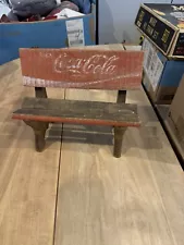 Vintage Coca Cola miniature Bench 11x9x6