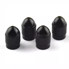 Hot sale Black Aluminum Tire/Rim Valve Stem/Wheel Dust Cover Caps (Round Style) (For: Mercedes-Benz)