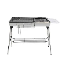 Clearance- Neature Portable Charcoal Grill for Camping - 26.8in Tall Foldable