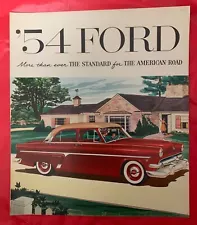 1954 Ford "SKYLINER / VICTORIA / SUNLINER +" Original Car Brochure / Catalog