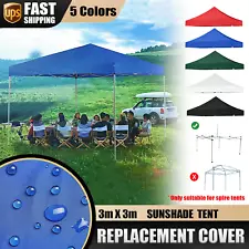 10X10ft Canopy Top Replacement Patio Gazebo Outdoor Sunshade Tent Cover Replace