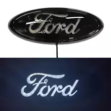 9 inch White LED Emblems For Ford F150 05-14 Front/Rear Black Housing Badge