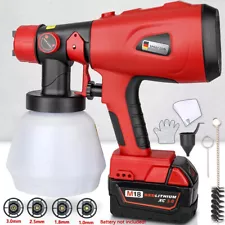 Cordless Paint Sprayer for Milwaukee 18V M18 Battery HVLP Wireless Electric Tool