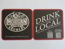 Beer Breweriana Coaster ~ MORGAN STREET Brewery ~ St Louis, MISSOURI Since 1995