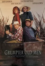 MOVIE POSTER ~ Grumpier Old Men 1995 27x40" Walter Matthau Sophia Loren Lemmon ~