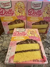 3 NEW Dolly Parton Favorite Yellow Cake Mix