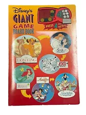 VTG 1994 Disney's Giant Board Game Book 6 Games With Tokens Tested Works