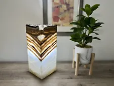 Onyx Lamp / Stone Table Lamp / Nightstand Lamp / Desk Lamp / Beautiful Lamp