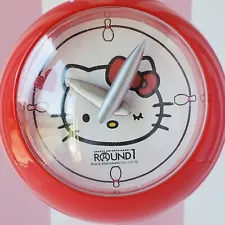 Hello Kitty Bowling Ball-Shaped Clock Red Round One Exclusive Not for Sale