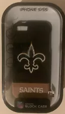 NFL Sports NEW ORLEANS SAINTS Hardshell ICE Case for iPhone 5/5S Black And Gold