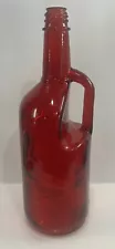 Red Glass Wine Bottle