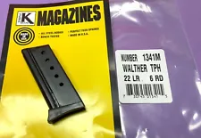 Brand New Triple K - WALTHER TPH - .22 Lr. 6RD # 1341 M Pistol Magazine