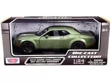 2018 Dodge Challenger SRT Hellcat Widebody Green Metallic with Black Stripes 1/2