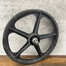 Skyway Tuff II Rear Wheel Black OG 1980s Old School BMX Mag Freestyle Freewheel